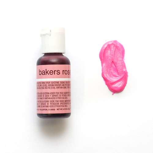 Chefmaster Liqua-gel - Bakers Rose - Click Image to Close